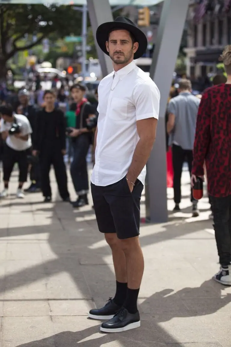 +18 Ideas de Outfits de short con medias para hombres