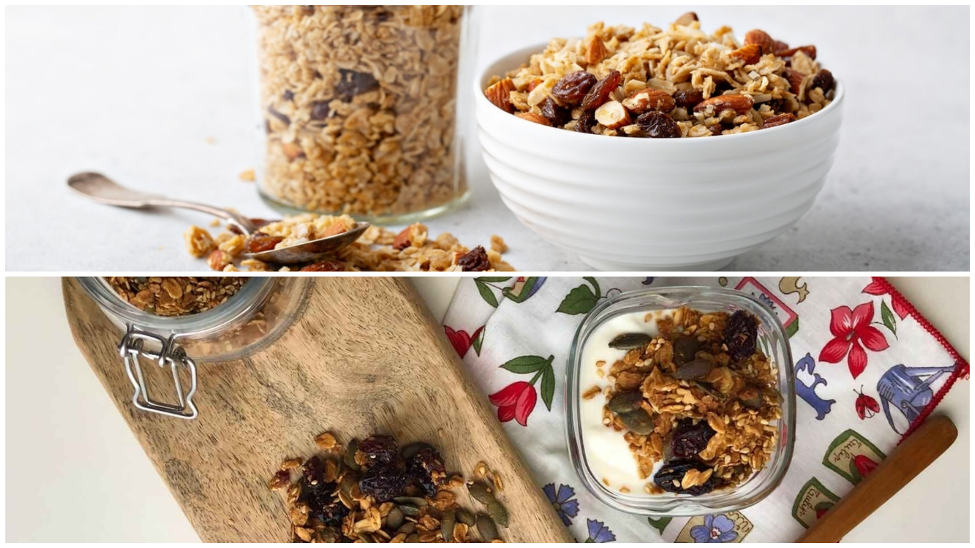Desayunos con granola rápidos, fáciles y 100 saludables