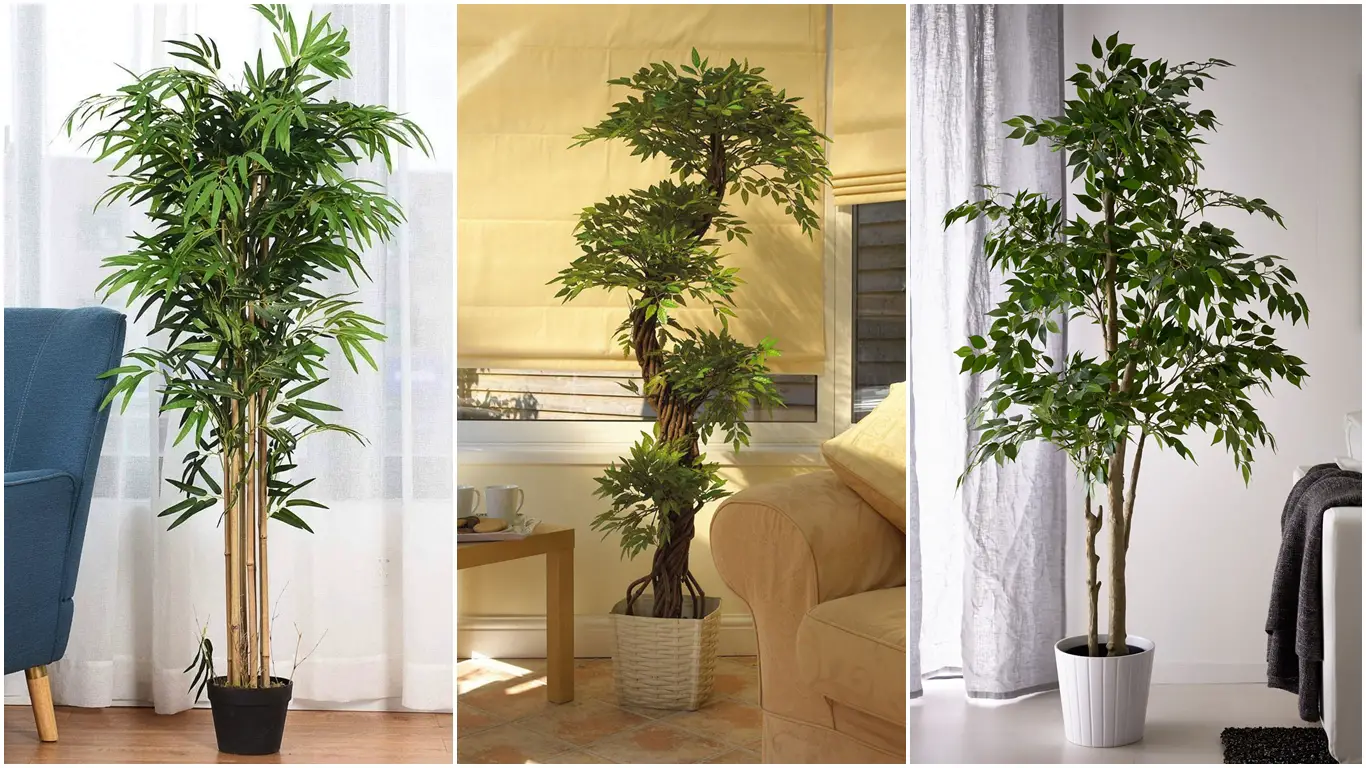 Plantas artificiales decorativas para interiores