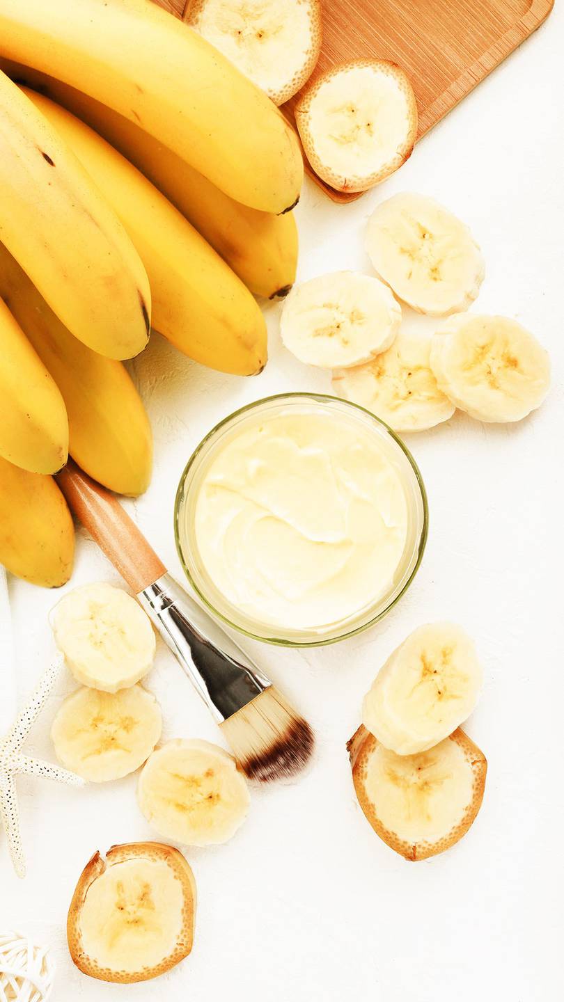 como quitar la piel grasa banana y miel mascarilla