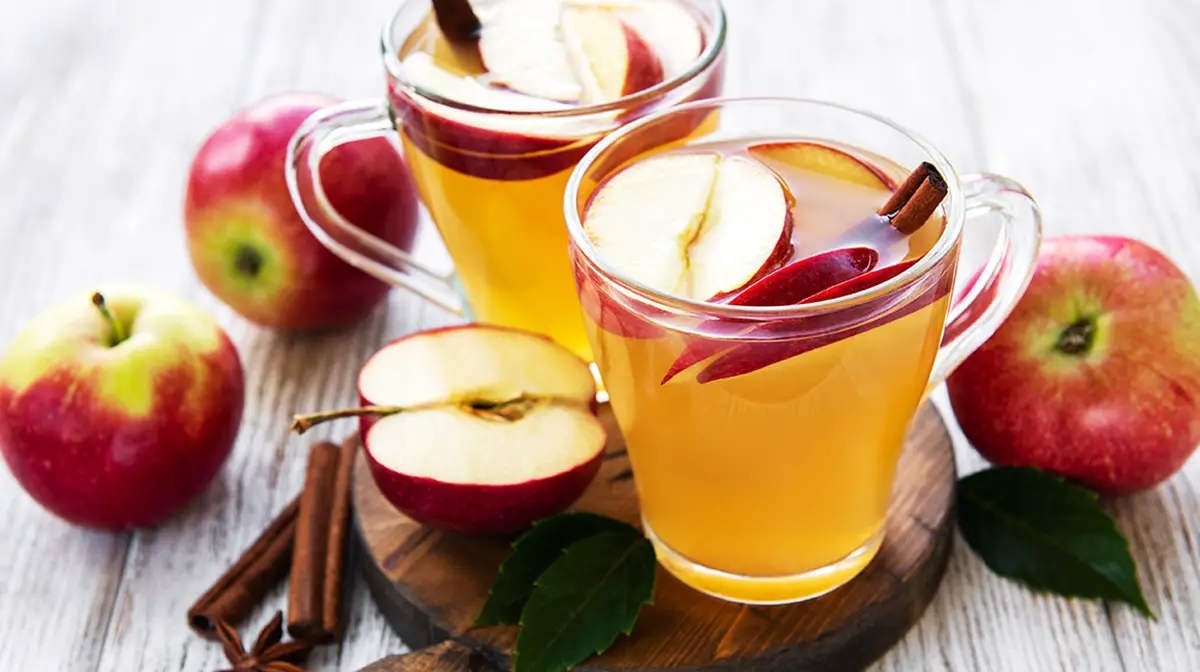 te de canela y manzana